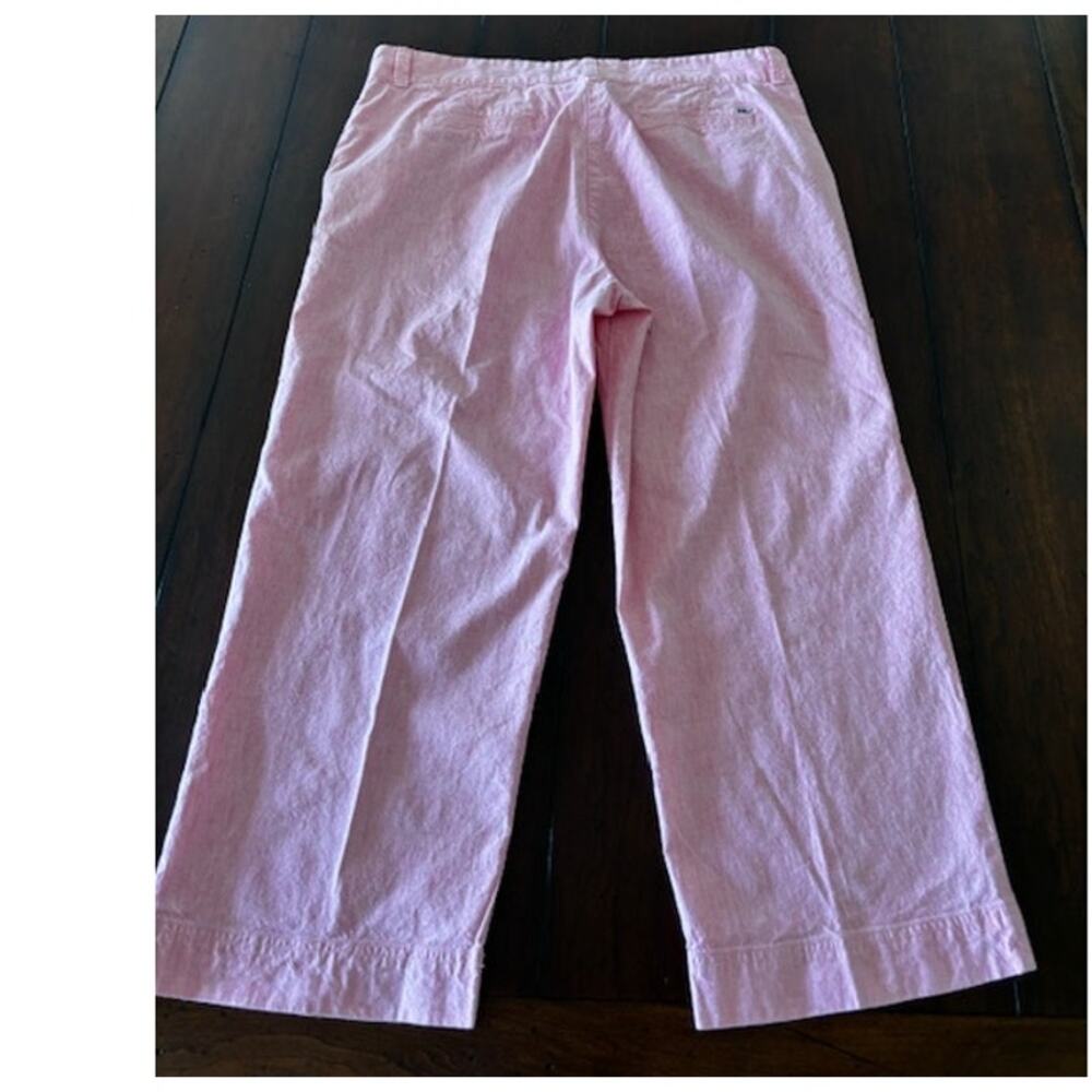 Vineyard Vines Women’s‎ Size 14 Linen Blend Cropped Pants Preppy 25” Inseam - Picture 2 of 5
